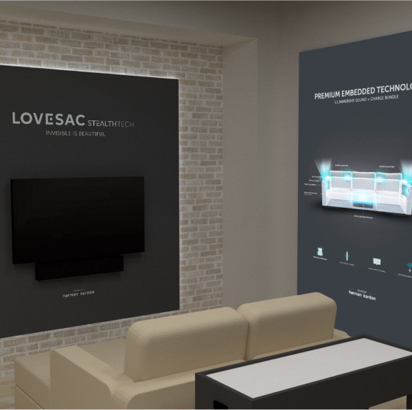 Experience StealthTech immersion at a Lovesac showroom